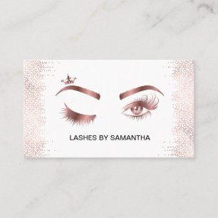 Make-upartiest Wink Eye Gold Confetti Lashes Visitekaartje