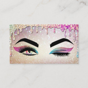 Make-upartiest Wink Eye Lashes holografisch druppe Visitekaartje