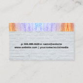 Make-upborstels | Bakstenen en kleurrijke textuur Visitekaartje (Achterkant)