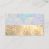 Make-upborstels | Goud Geometrisch Visitekaartje (Achterkant)