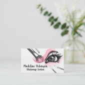 Make-upborstels | Oogwimpers Afsprakenkaartje (Staand voorkant)