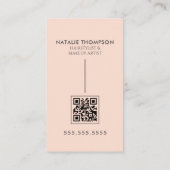 Make-upkunstenaar Haarstylist Nail Tech Beauty Sal Visitekaartje (Achterkant)