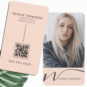 Make-upkunstenaar Haarstylist Nail Tech Beauty Sal Visitekaartje