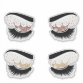 Make-upkunstenaar Lash Queen Beauty Salon Lashes Sticker (Voorkant)