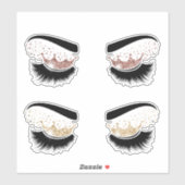 Make-upkunstenaar Lash Queen Beauty Salon Lashes Sticker (Vel)