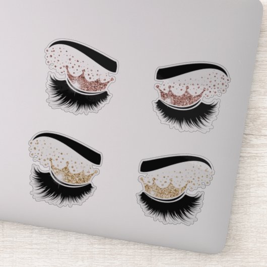 Make-upkunstenaar Lash Queen Beauty Salon Lashes Sticker (Detail)