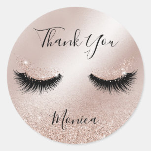 Make-upkunstenaar Wink Eye Brown Eye Beauty Salon  Ronde Sticker