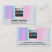 Make-uppalet en penseel | Rainbow Blend Visitekaartje (Voorkant / Achterkant)