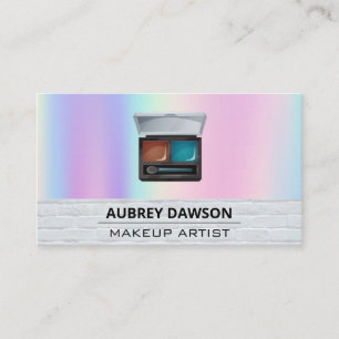 Make-uppalet en penseel   Rainbow Blend Visitekaartje