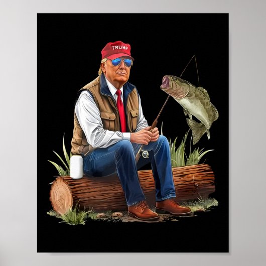 Make Vissen Great Again Funny BYB Gevist Humor T Poster (Voorkant)