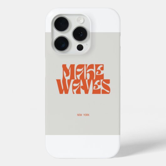 "Make Waves" iPhone hoesje (Achterkant)