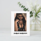 Make Waves Surfer Girl Briefkaart (Staand voorkant)