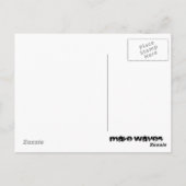 Make Waves Surfer Girl Briefkaart (Achterkant)