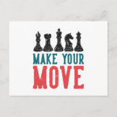 Make your Move Chess Piece Briefkaart (Voorkant)