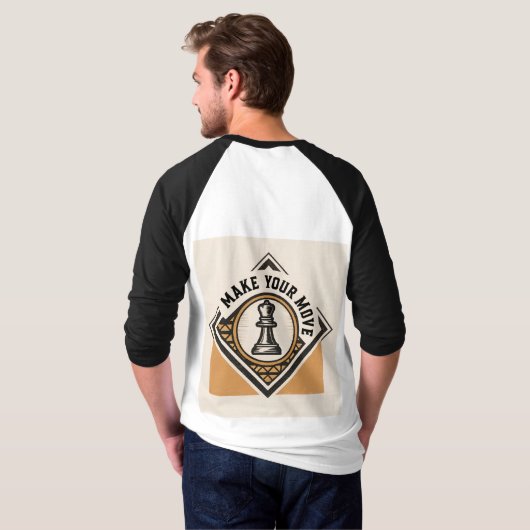 Make Your Move – Chess Piece Design T-shirt (Achterkant volledig)