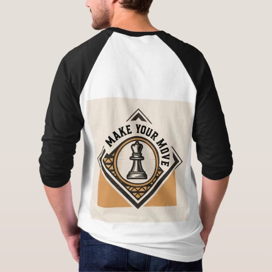 Make Your Move – Chess Piece Design T-shirt (Achterkant)