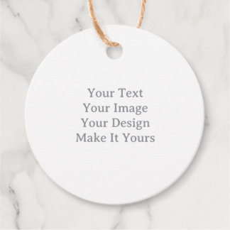 Make Your Own 2" x 2" Circle Jute Favor Tags Bedankjes Labels