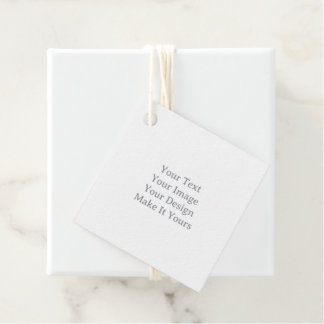 Make Your Own 2" x 2" Square Cotton Favor Tags Bedankjes Labels