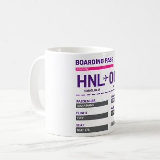 Make Your Own Boarding Pass Mug Koffiemok