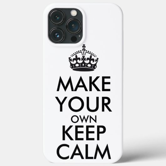 Make your own keep calm - black  Case-Mate iPhone case (Achterkant)