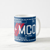 Make Your Own Mug with Airport Codes & Names (Devant droit)