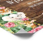 Make Yourself Addressee Rustic Pink Safari Shower Poster (Hoek)