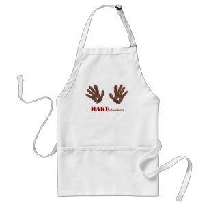 MAKEchocolates handafdrukken Standaard Schort