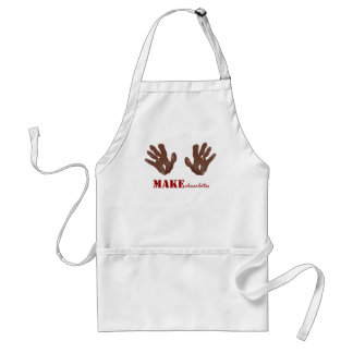 MAKEchocolates handafdrukken Standaard Schort