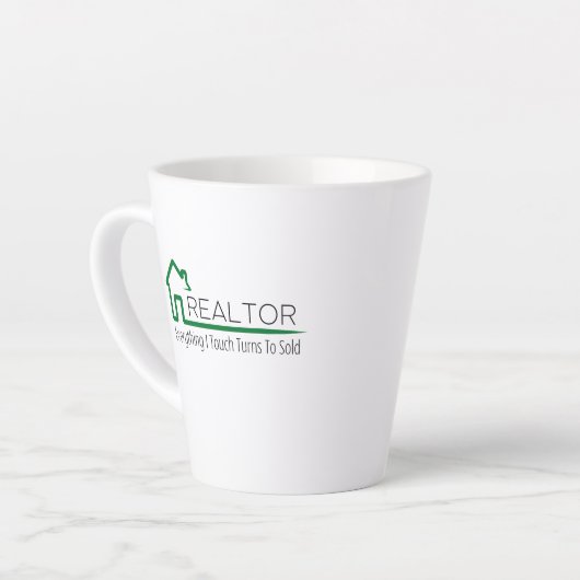 MAKELAAR - Alles wat ik aanraak, wordt verkocht Latte Mok (Linkerhoek)