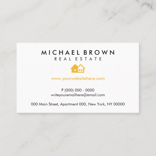 Makelaar architect Key House Visitekaartje (Achterkant)