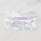 makelaar | Commerciële eigendommen | Marmer Visitekaartje (Achterkant)