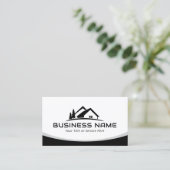 Makelaar Custom House Logo Professional Visitekaartje (Staand voorkant)