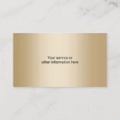 Makelaar Custom Logo Paarse Gold Realtor Visitekaartje (Achterkant)