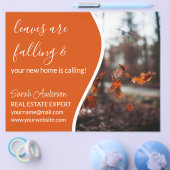 Makelaar FALL CARD shop bord Flyer (Enkel)