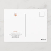 Makelaar gefeliciteerd gepersonaliseerde bloemen briefkaart (Achterkant)