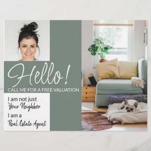 Makelaar HELLO CARD winkelbord Flyer
