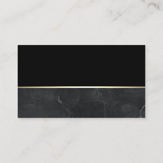 makelaar in onroerend goed | metaalgoud visitekaartje (Achterkant)