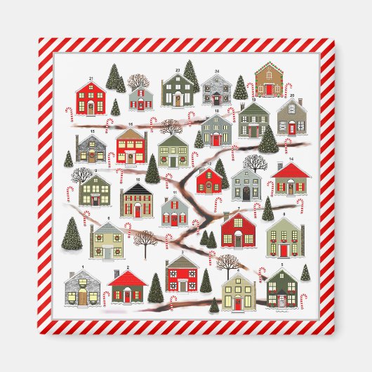Makelaar Kerst Countdown Magneet (Voorkant)