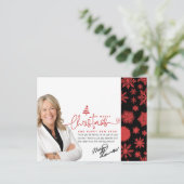 Makelaar Kerstgroeten, Foto & Bericht Feestdagenkaart (Staand voorkant)