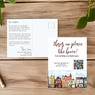 Makelaar Mailer Vastgoed Marketing Postkaart