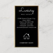 Makelaar Makelaar Foto toevoegen Monogram qr Visitekaartje (Achterkant)