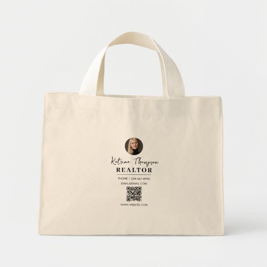 Makelaar Makelaar Gift Swag Foto Mini Tote Bag (Voorkant)