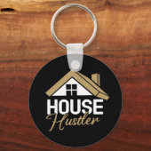 Makelaar Makelaar Makelaar Huis Hustler Sleutelhanger (Voorkant)