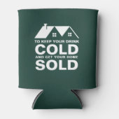 makelaar marketing klant geschenk onroerend goed p blikjeskoeler (Voorkant)