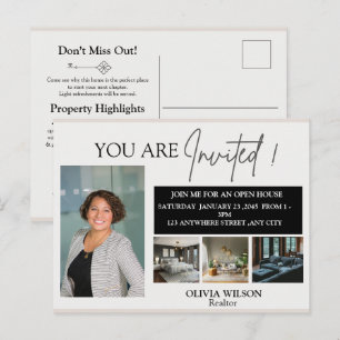  Makelaar Marketing Mailer Vastgoed Open Huis Briefkaart