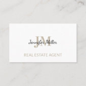 Makelaar Minimalist Visitekaartje (Achterkant)