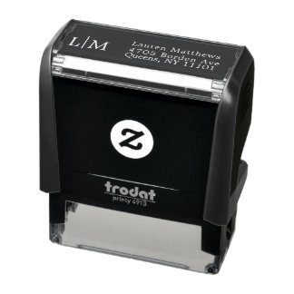 makelaar minimalistisch zelfinktende stempel