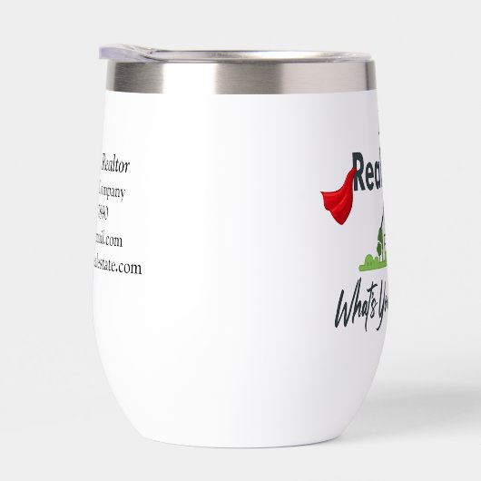 Makelaar, Realtor Super Hero gepersonaliseerd (Rechts)