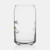 Makelaar, Realtor Super Hero gepersonaliseerd Blikvorm Glas (Links)