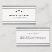 Makelaar SilverTrim Visitekaartje (Voorkant / Achterkant)